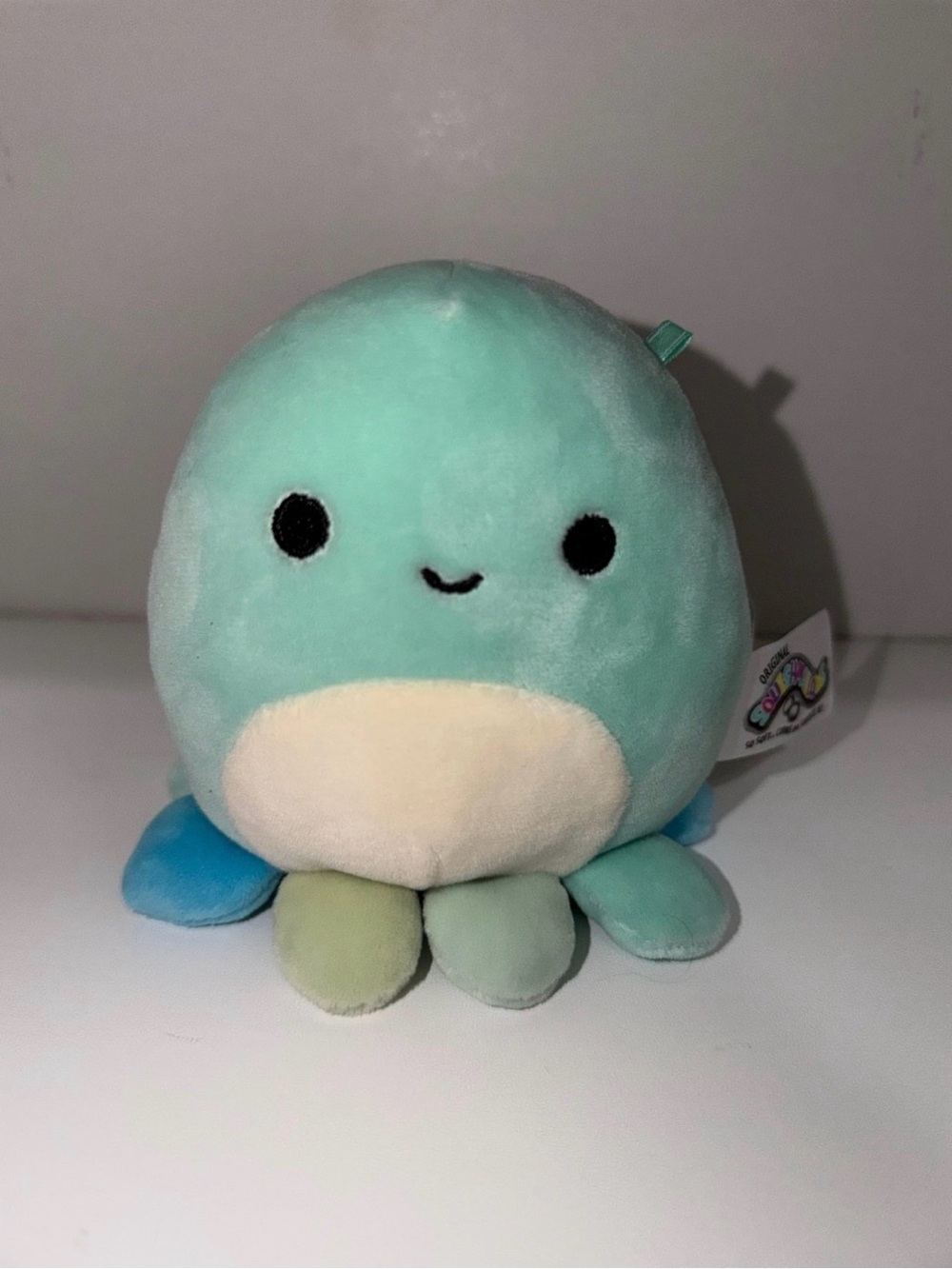 Squishmallows Teal Mint Octopus with Pastel Tentacles Zooey 5”